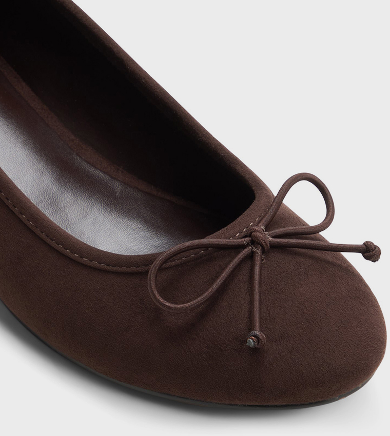 POIISE Bow Detail Low Block Heel Pumps