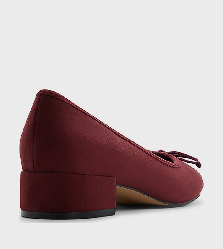 POIISE Bow Detail Low Block Heel Pumps
