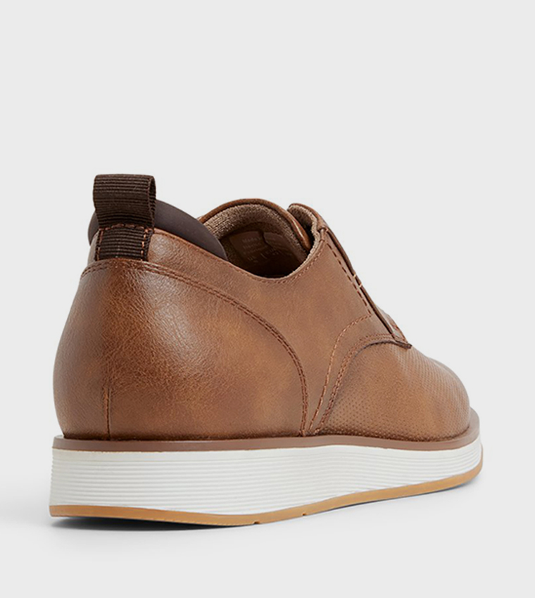 POIRIER Round Toe Lace-Up Shoes