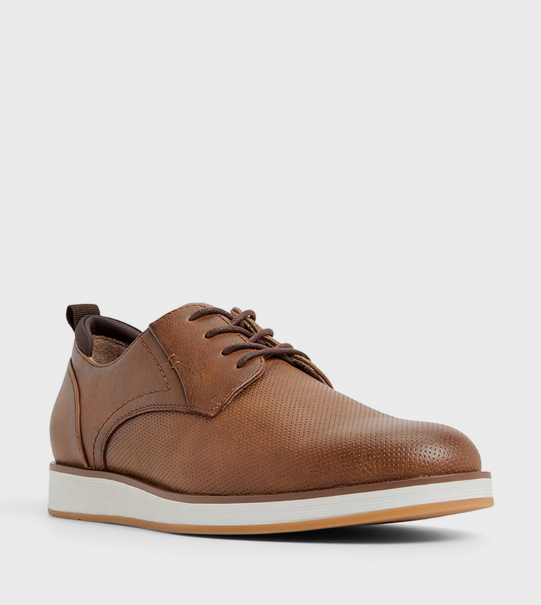 POIRIER Round Toe Lace-Up Shoes