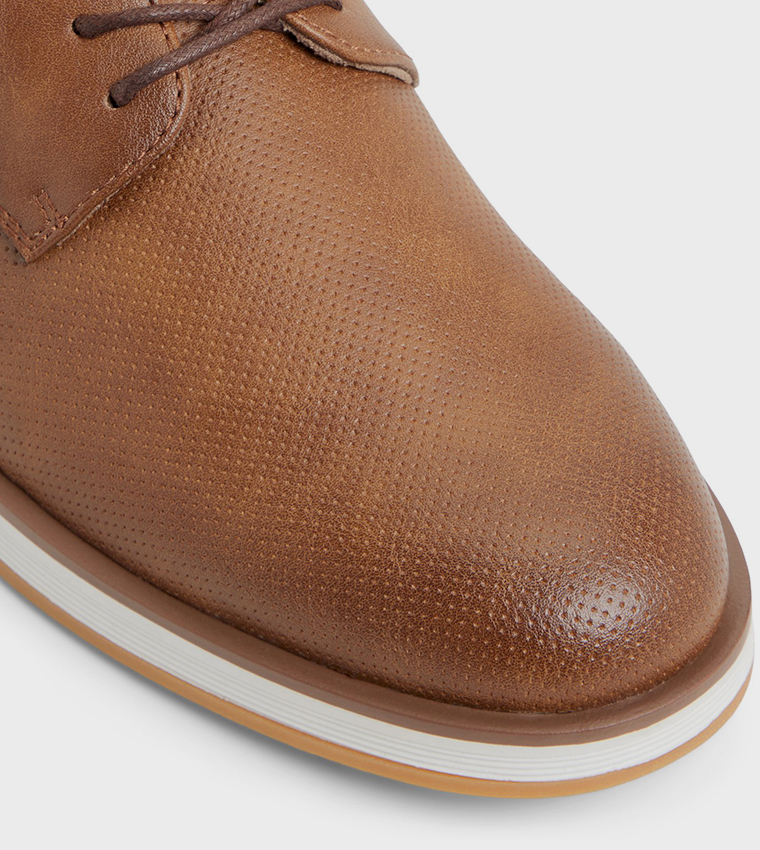 POIRIER Round Toe Lace-Up Shoes