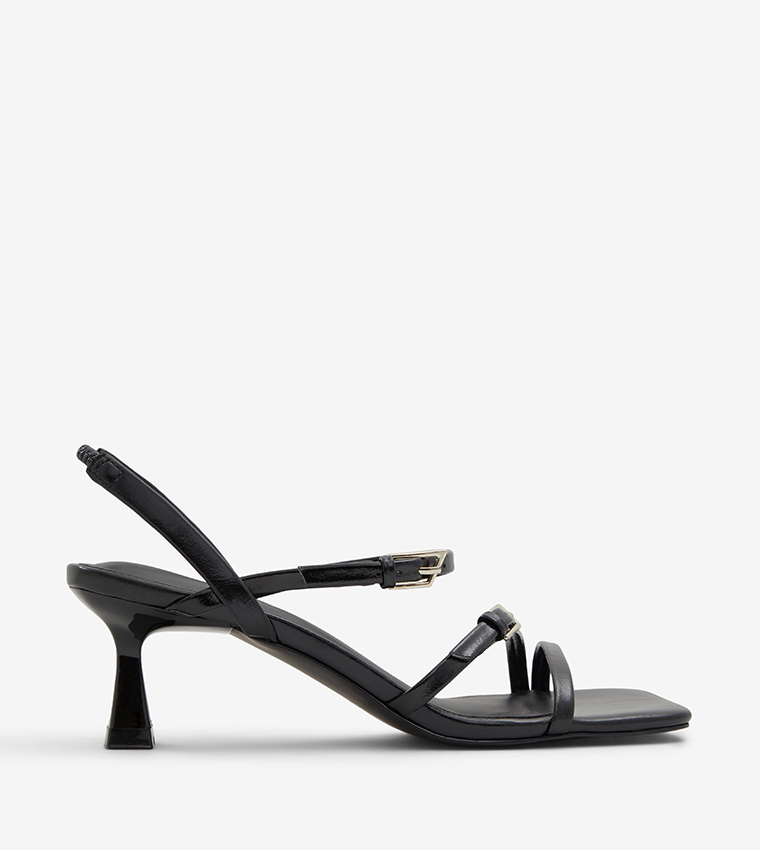 Black kitten heel sandals shop
