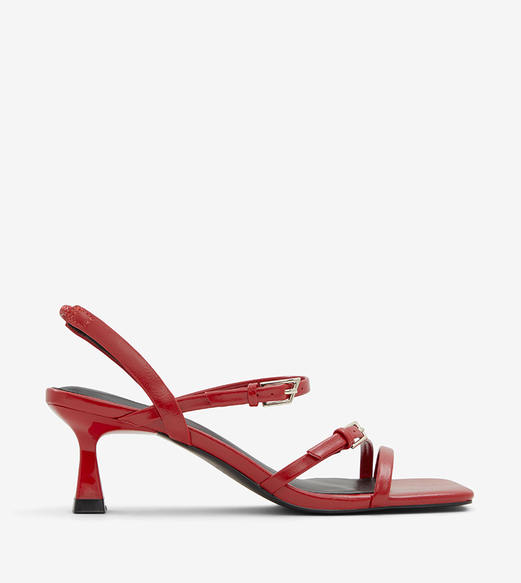 POLLIE Open Toe Kitten Heel Sandals