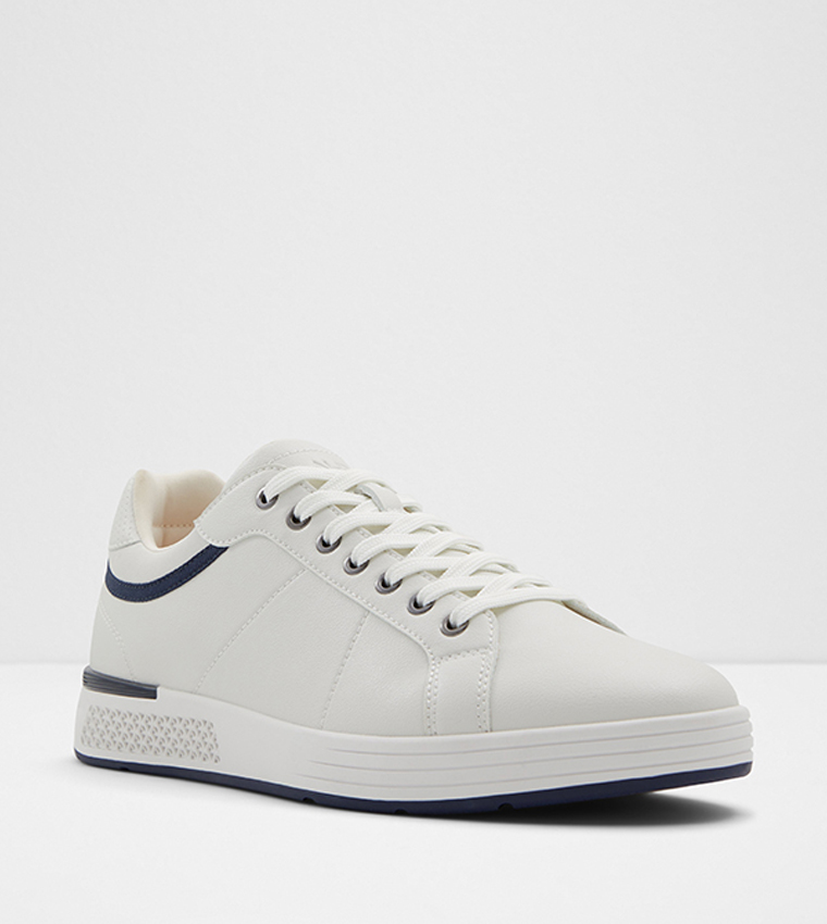 Aldo white tennis shoes store