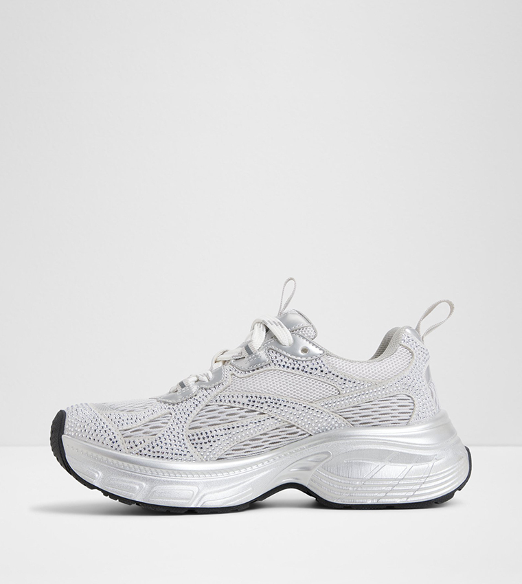 POWERPLAY Mesh Lace Up Chunky Sneakers
