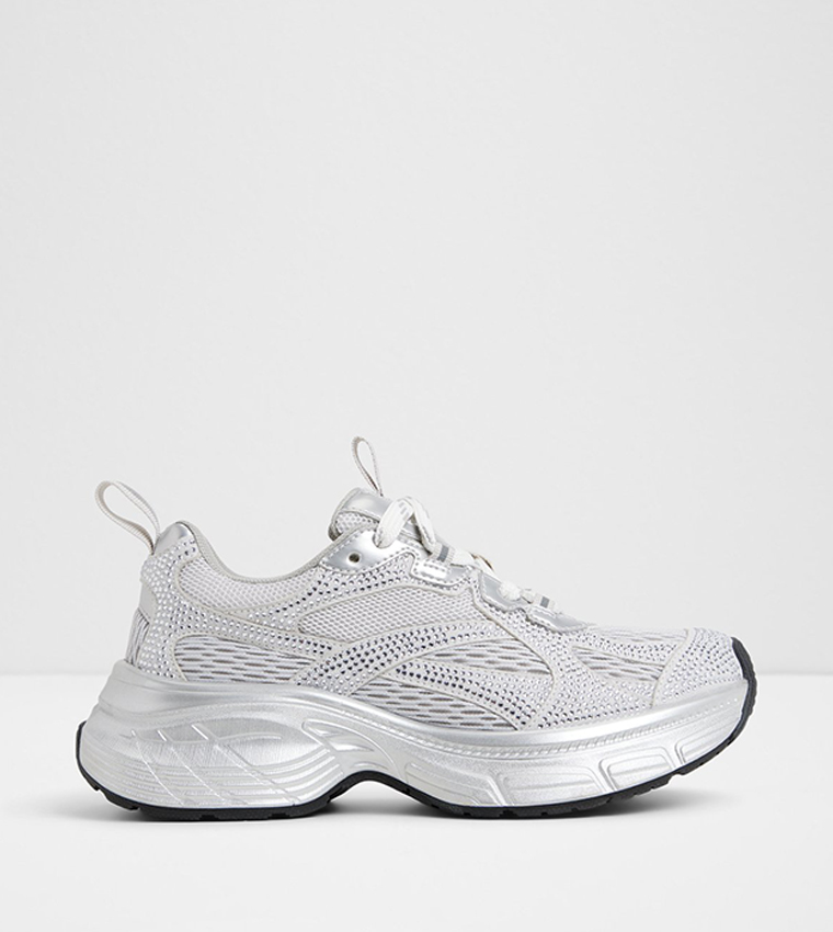 POWERPLAY Mesh Lace Up Chunky Sneakers