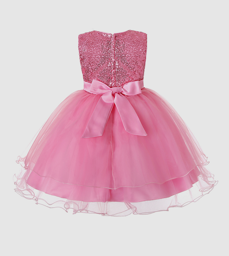 Glitter Princess Embellished Tulle Dress