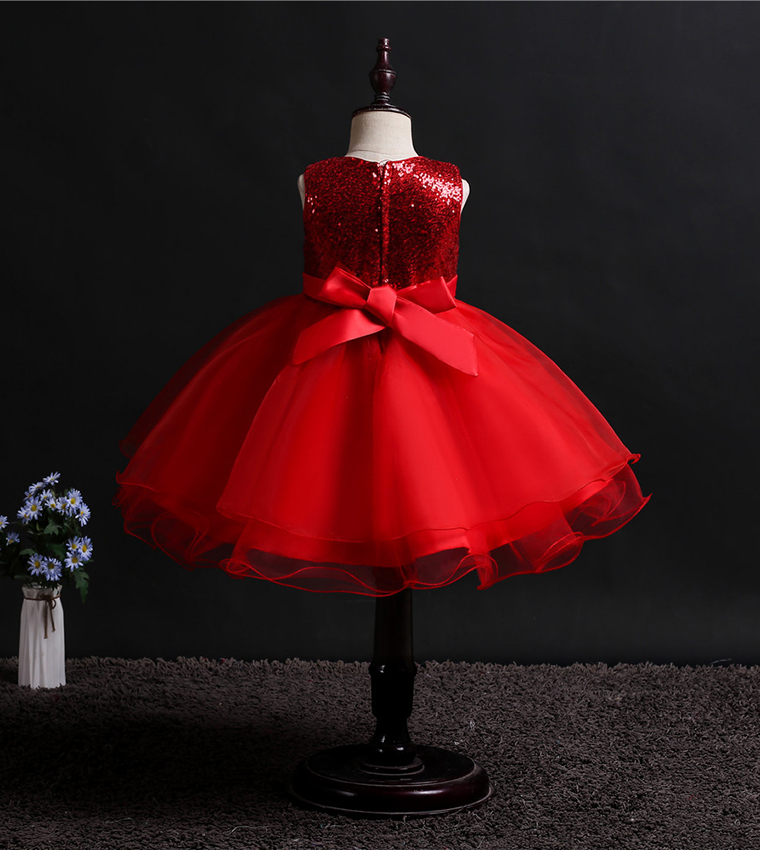 Glitter Princess Embellished Tulle Dress