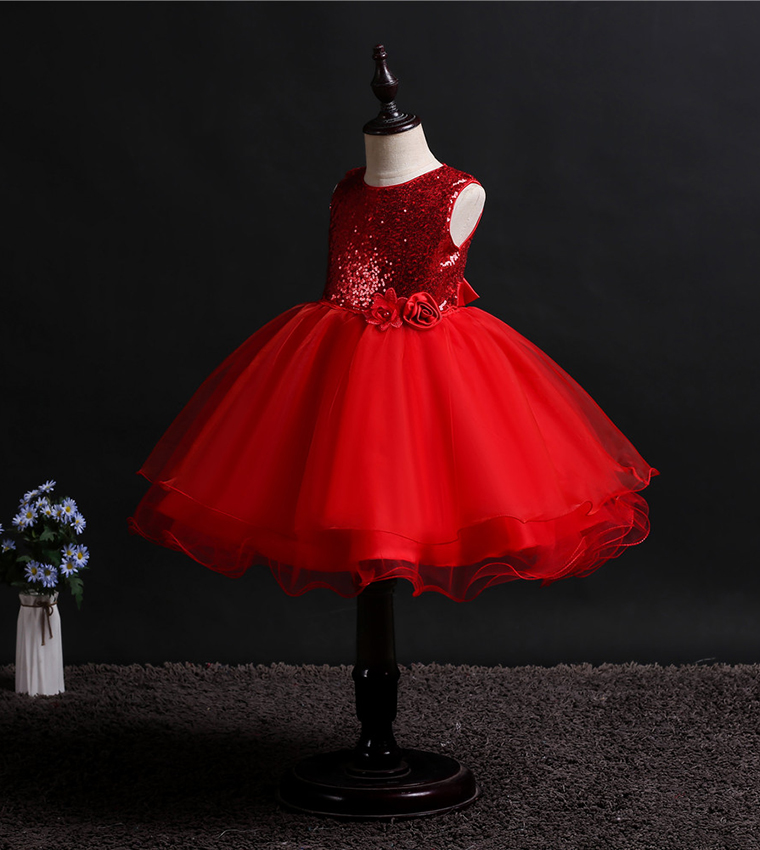 Glitter Princess Embellished Tulle Dress