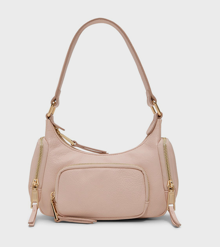 PPIPER Textured Zippered Shoulder Bag