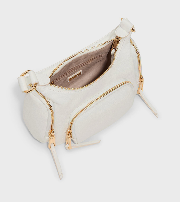 PPIPERR Textured Front Pocket Shoulder Bag