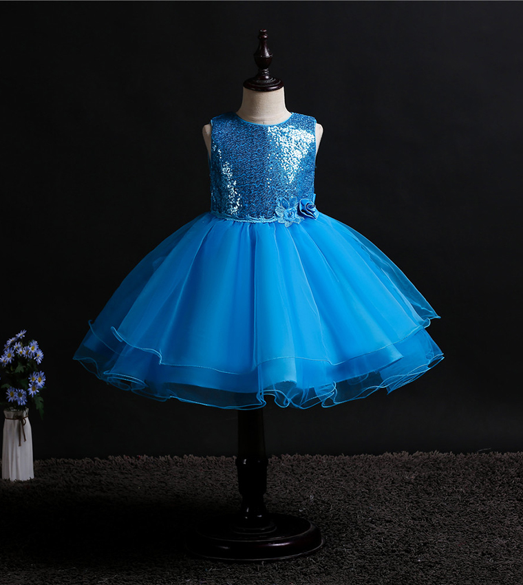 Glitter Princess Embellished Tulle Dress