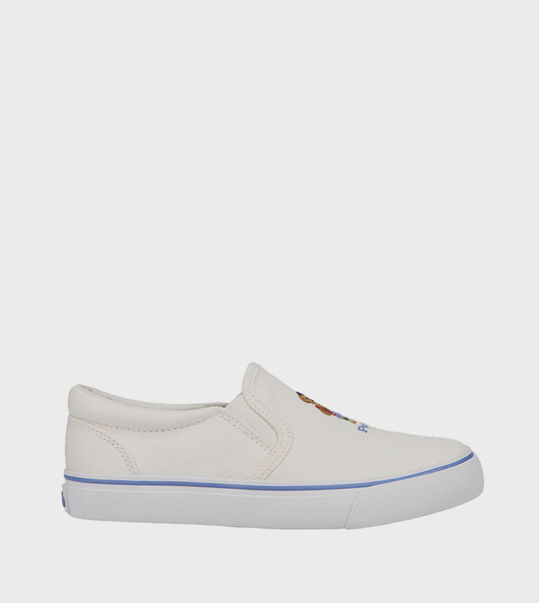 KEATON Bear Embroidered Slip-On Shoes
