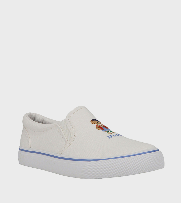 KEATON Bear Embroidered Slip-On Shoes
