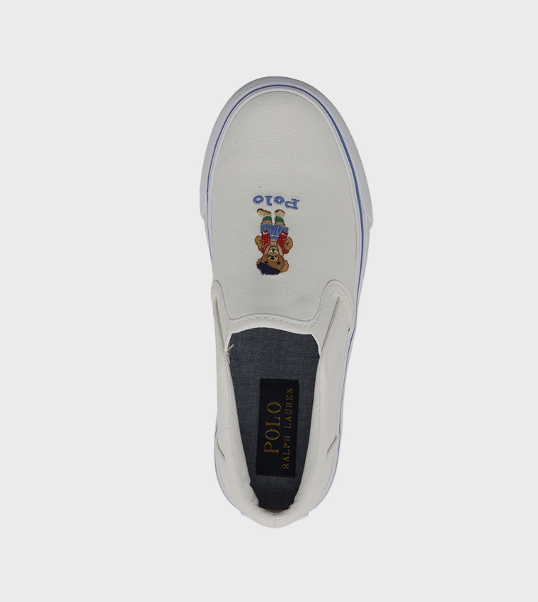 KEATON Bear Embroidered Slip-On Shoes