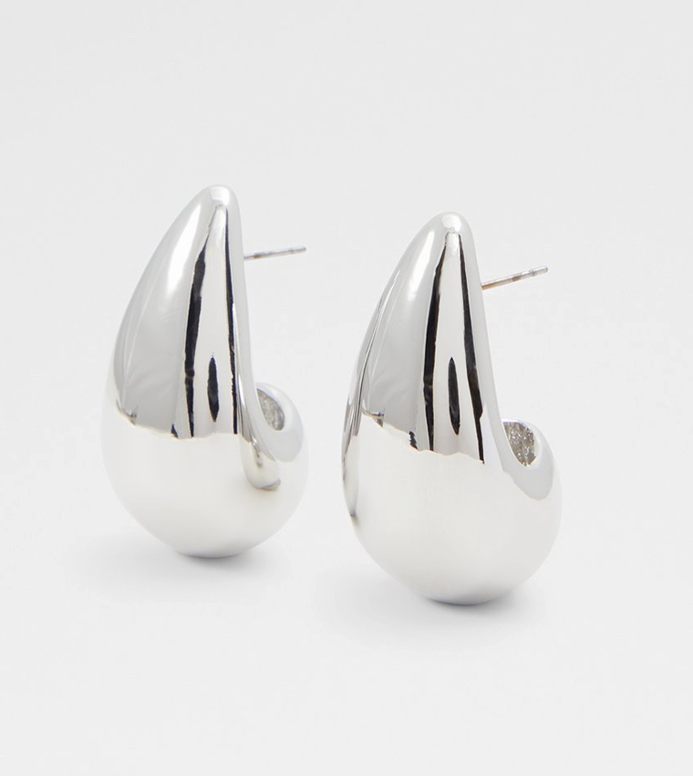 PREINAD Silver-Tone Hoop Earrings