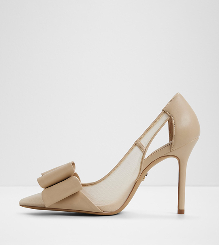 PRESTIGIOUS Bow Detail Heel Pumps