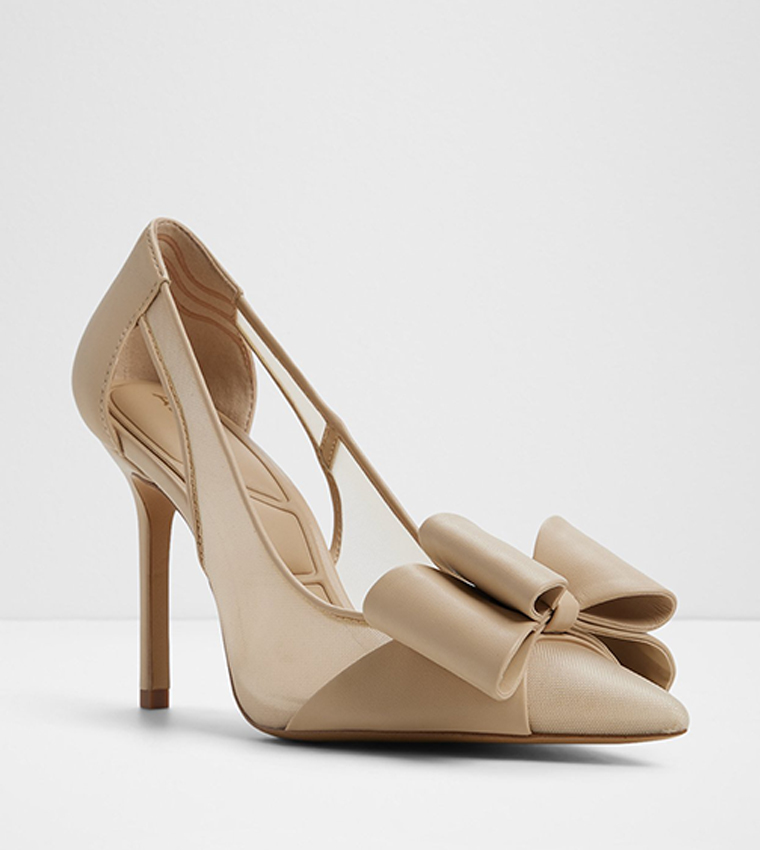 PRESTIGIOUS Bow Detail Heel Pumps