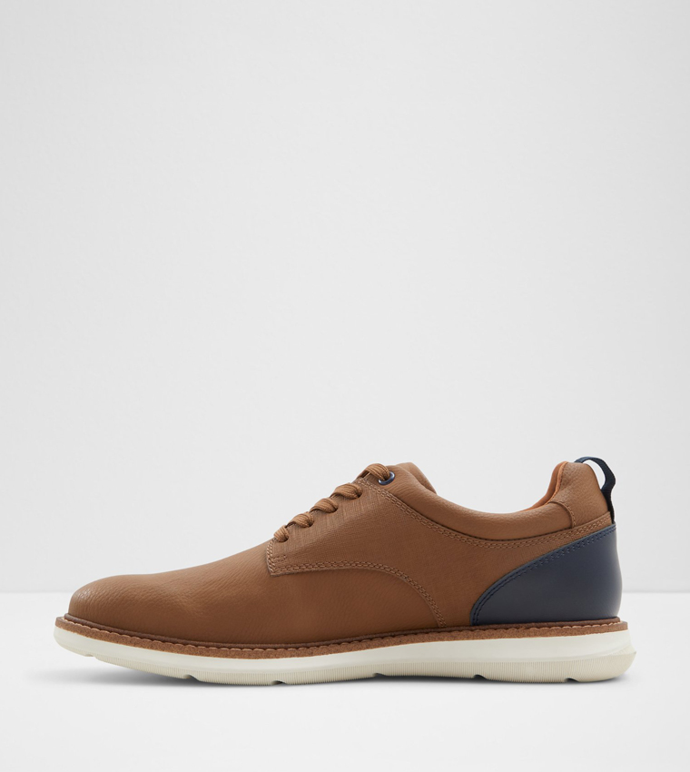 PRETH Textured Lace-Up Shoes