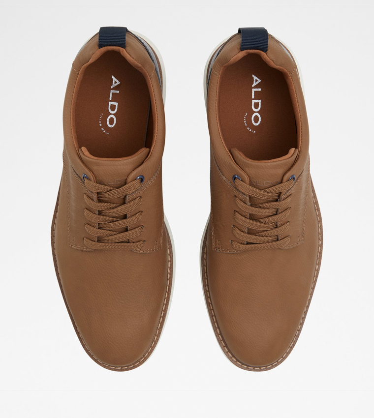 PRETH Textured Lace-Up Shoes
