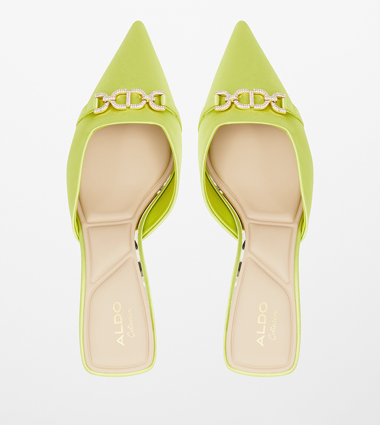 PRIMAVERA Embellished Heeled Mules