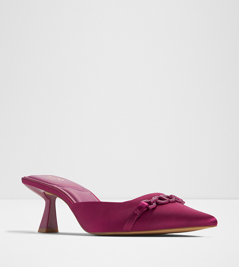 Buy Aldo PRIMAVERA Embellished Heeled Mules In Pink 6thStreet UAE
