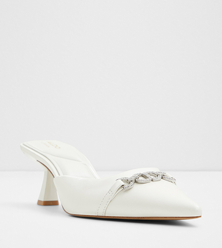 White mules aldo outlet