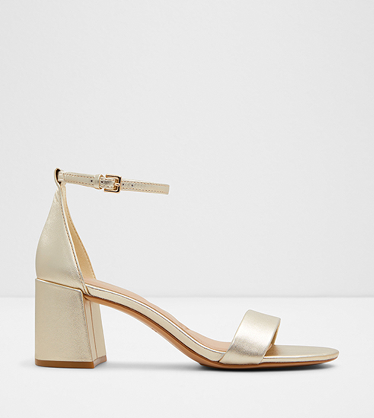 Aldo gold sandals sales