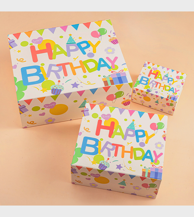 Happy Birthday Day Gift Box-Large 34 x 27 x 14 cm