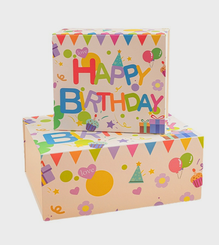 Happy Birthday Day Gift Box-Large 34 x 27 x 14 cm