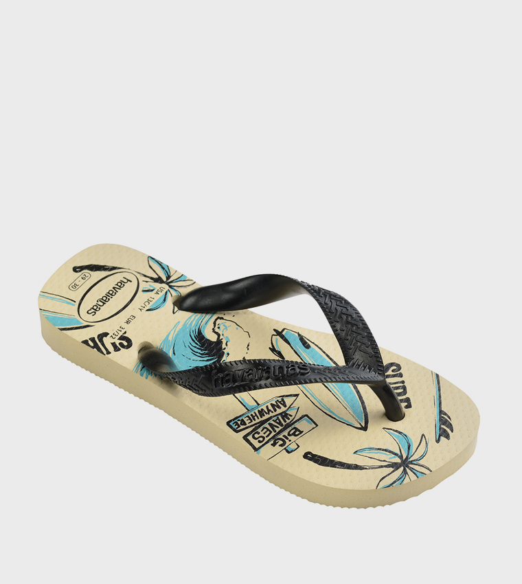 Athletic Printed Flip-Flops