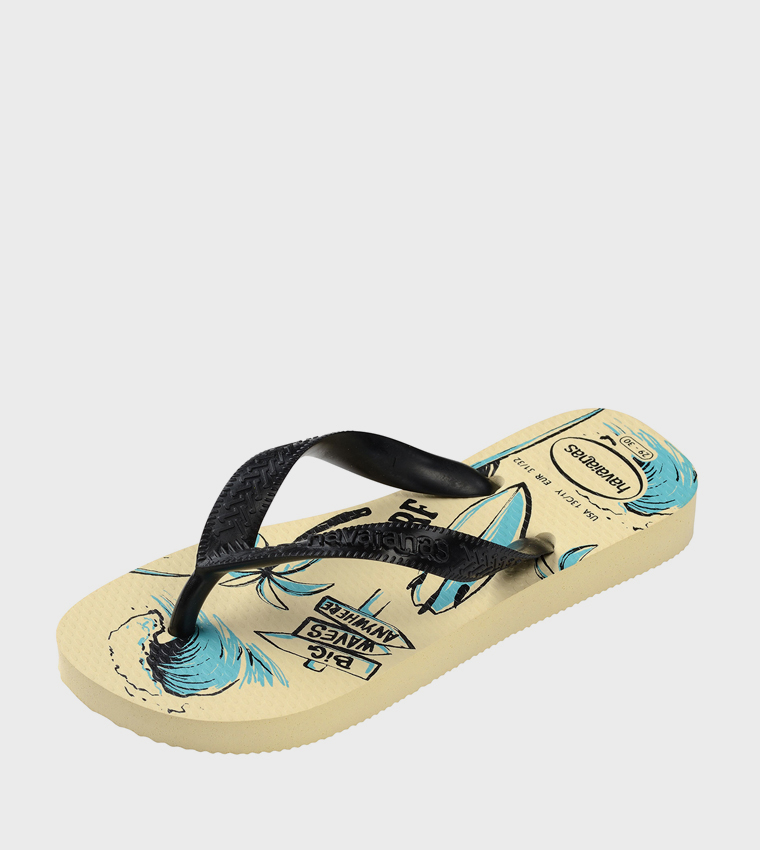 Athletic Printed Flip-Flops