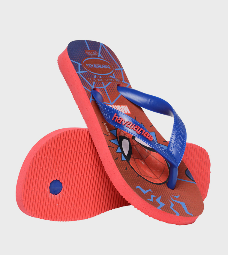 Top Marvel Ii Printed Flip-Flops