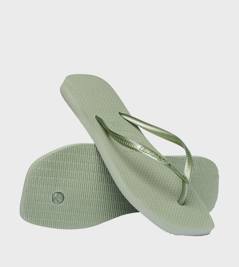 Slim Square Toe Flip-Flops