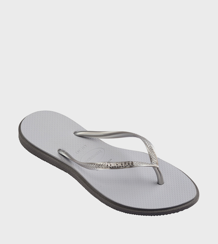 Slim Point Logo Detail Flip-Flops