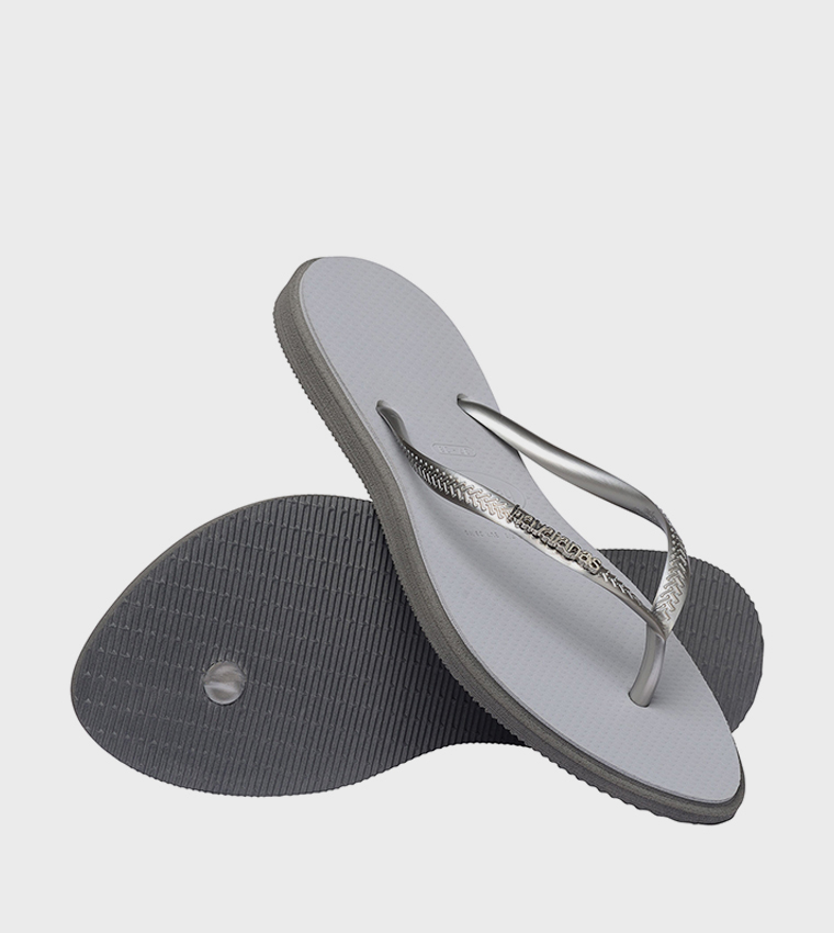 Slim Point Logo Detail Flip-Flops