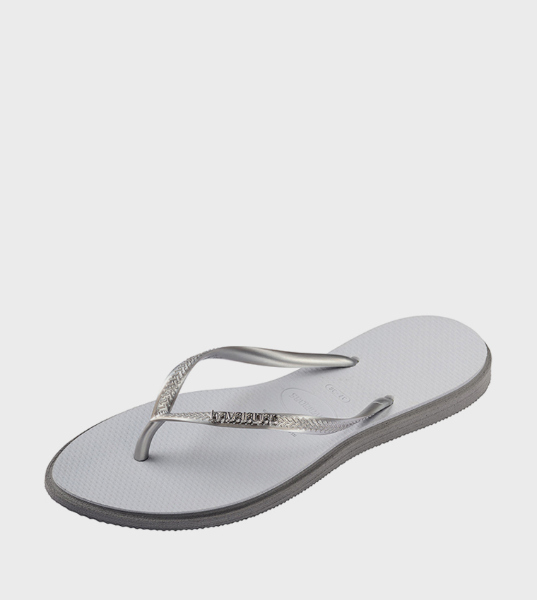 Slim Point Logo Detail Flip-Flops