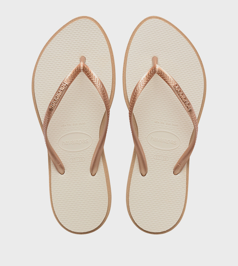 Slim Point Logo Detail Flip-Flops