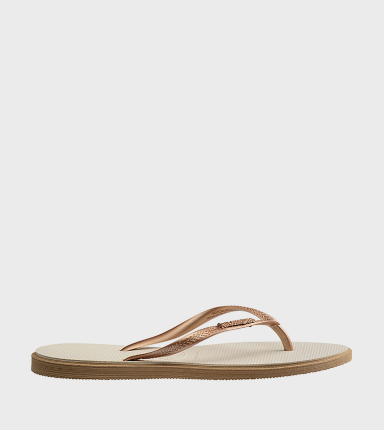 Slim Point Logo Detail Flip-Flops