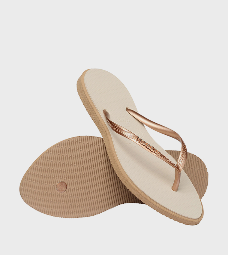 Slim Point Logo Detail Flip-Flops