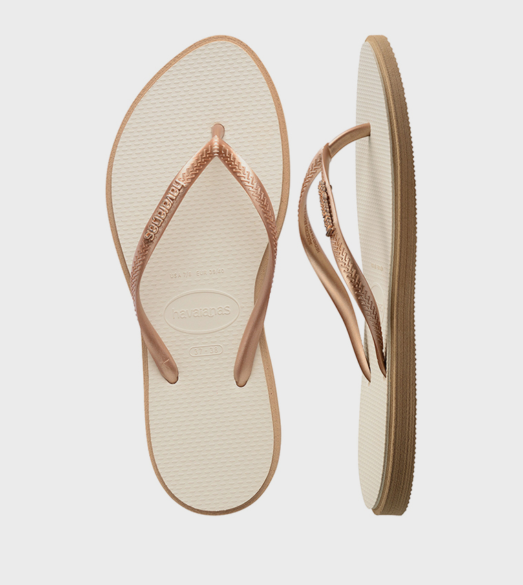 Slim Point Logo Detail Flip-Flops