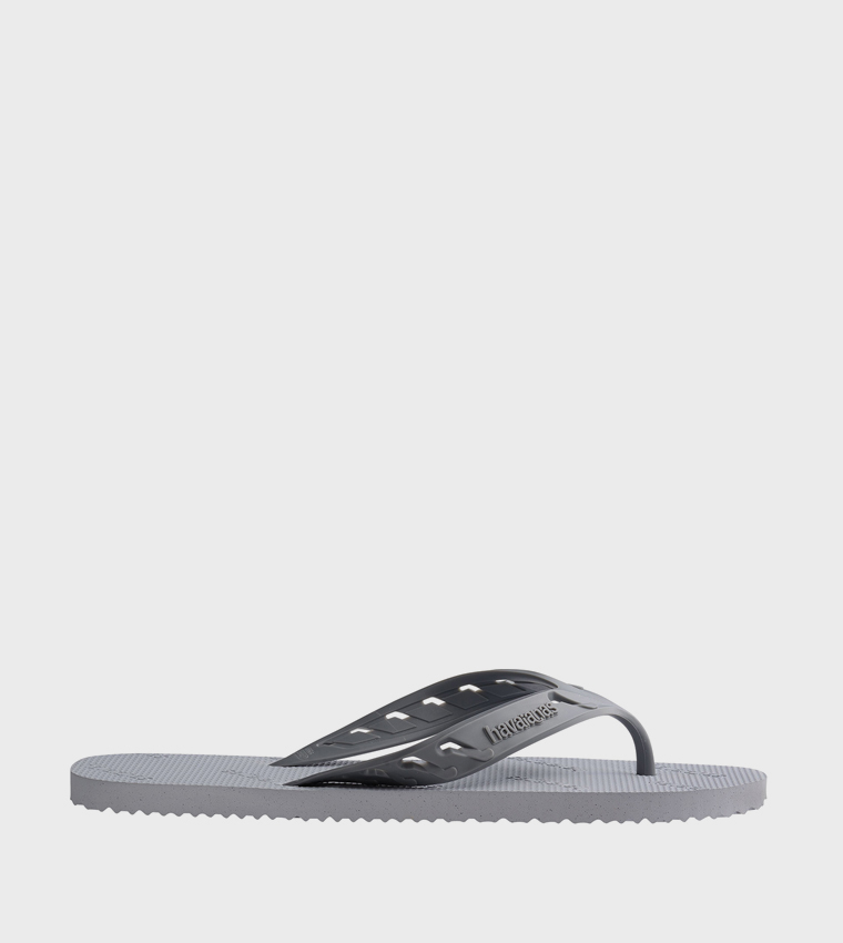 Track Go Logo Detail Flip-Flops