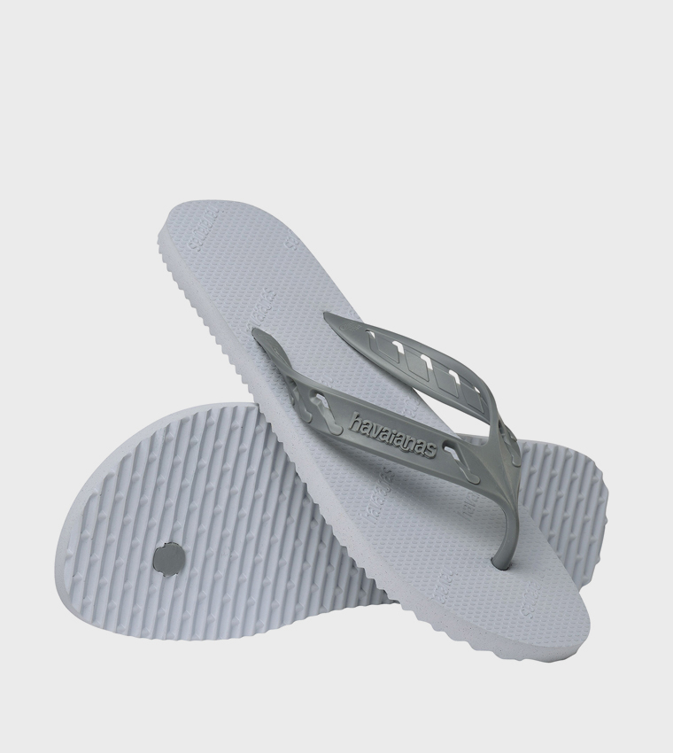 Track Go Logo Detail Flip-Flops