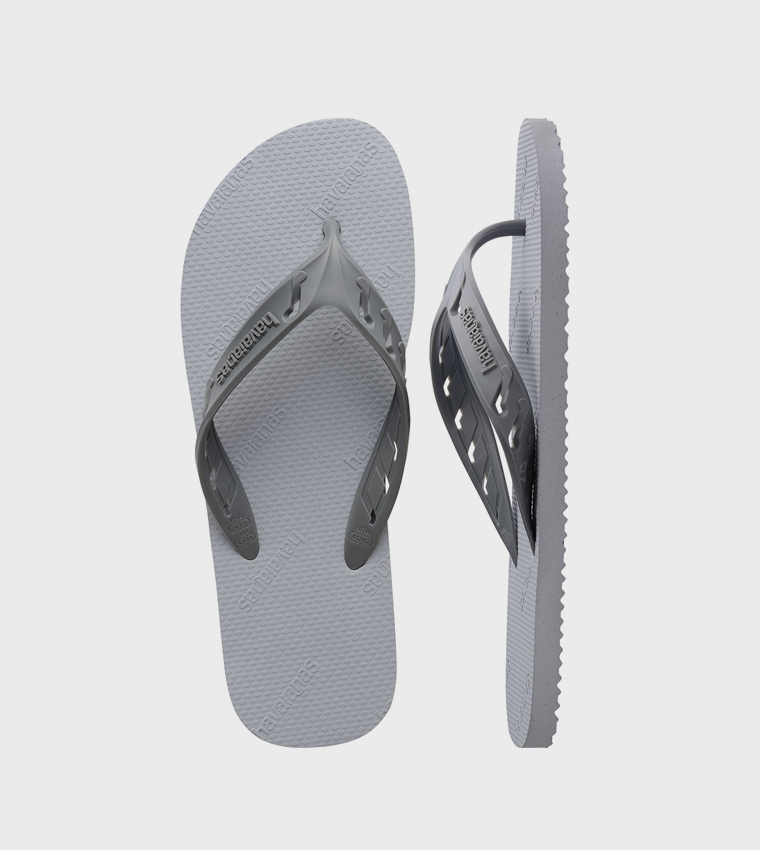 Track Go Logo Detail Flip-Flops