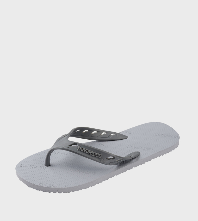 Track Go Logo Detail Flip-Flops
