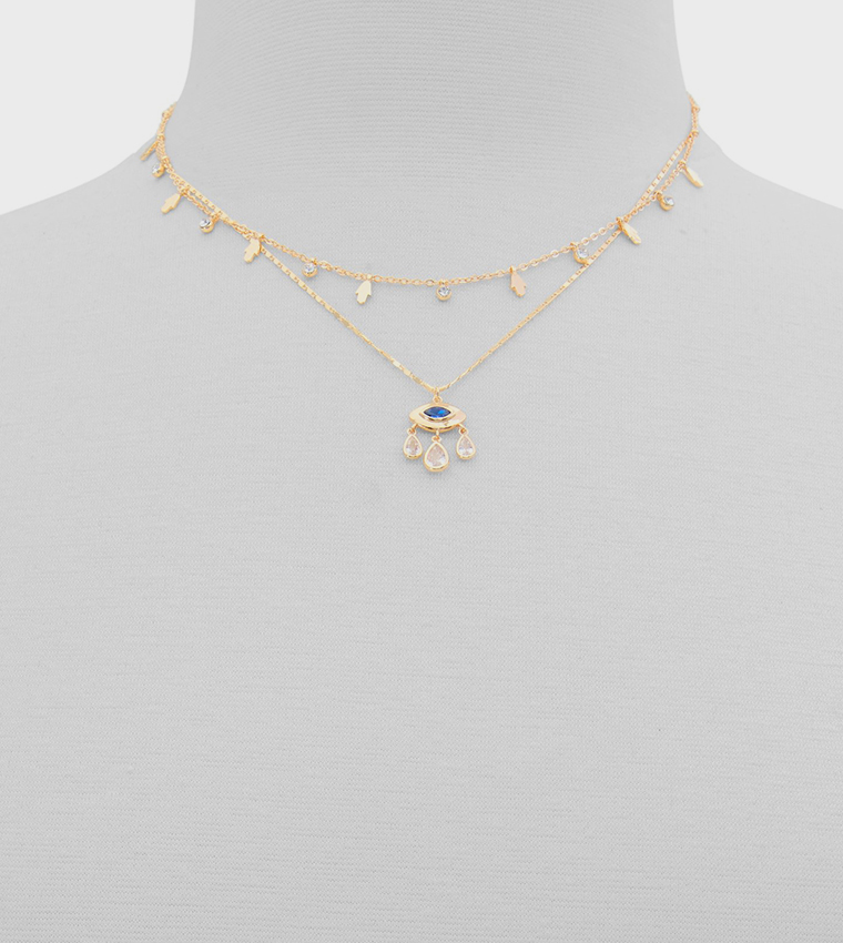 PROTRECTRA Pack of 2 Gold-Tone Necklace