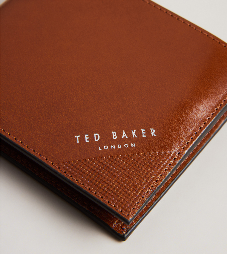 Logo Detail Bi-Fold Leather Wallet