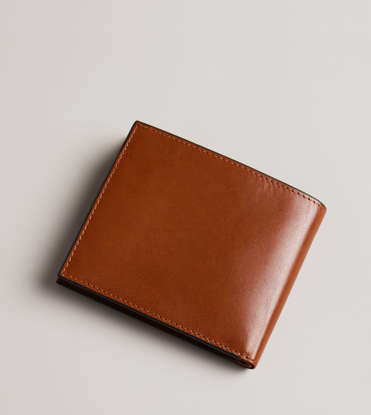 Logo Detail Bi-Fold Leather Wallet
