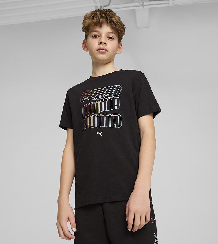 ESS Logo Printed Crew Neck T-Shirt