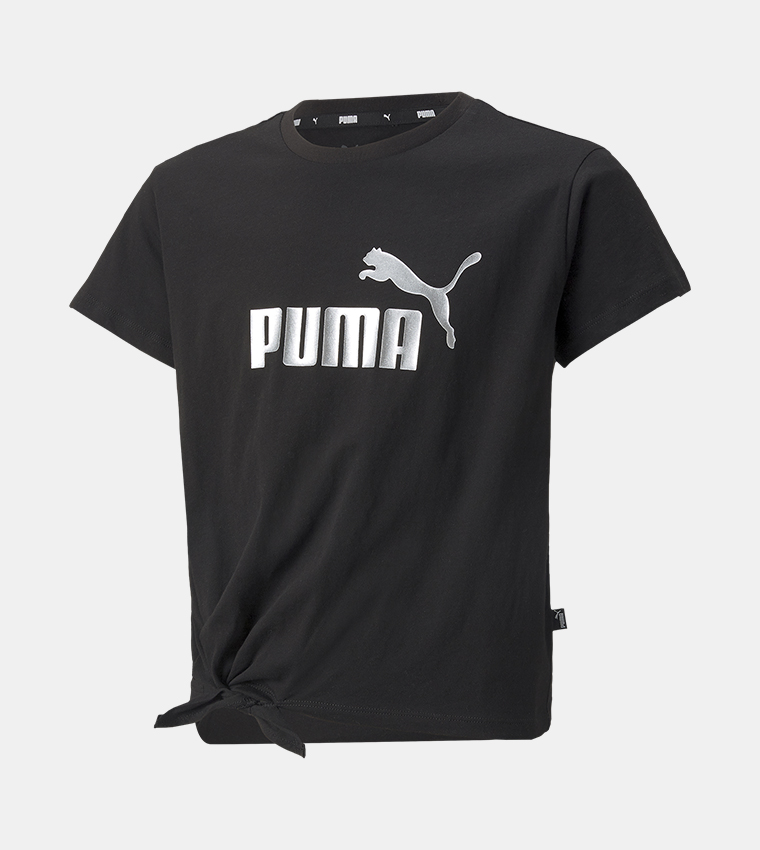 ESS Logo Printed Knot Detail T-Shirt